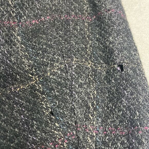 Pierre Cardin 42R Vintage 100% Wool Blazer Jacket Gray Windowpane Two Button - Picture 7 of 14